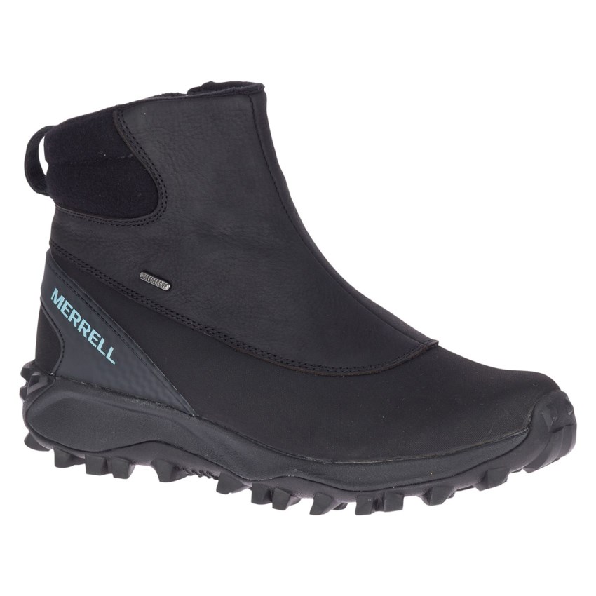 Bottes Merrell Thermo Kiruna Mid Zip Waterproof Noir Femme | N.Q.AWGE